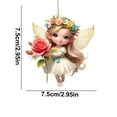 thumbnail image 2 of Cute Angel Little Girl Key Chain Car Hanging Backpack Pendant Children Gift Hanging Tree Car Decoration, 2 of 5