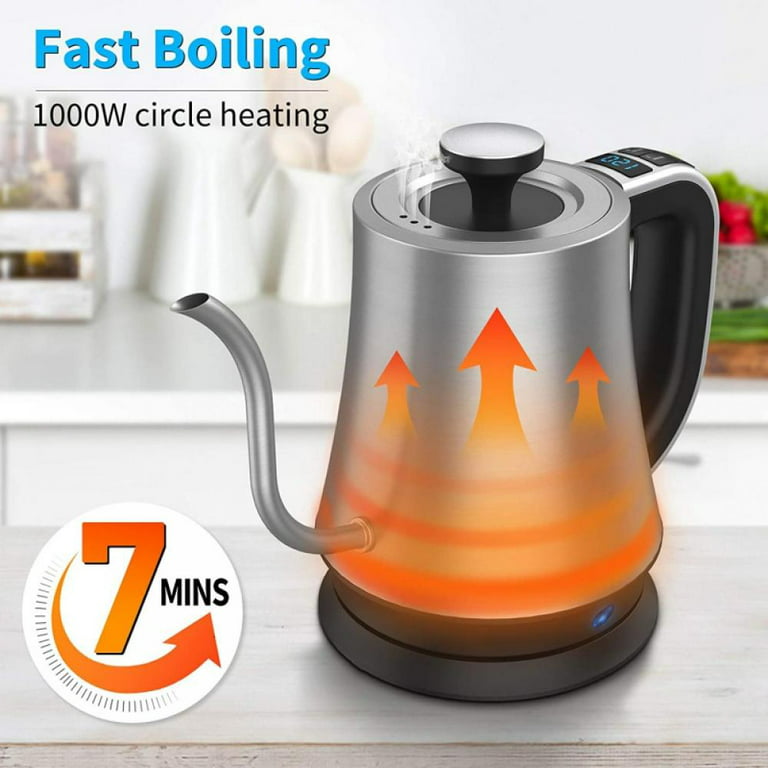 Foldable Portable Electric Kettle with Food Grade Silicone, 6 Mins Fast  Water Boiling Tea Pot Coffee Pot for Camping or Travel, Collapsible Kettle