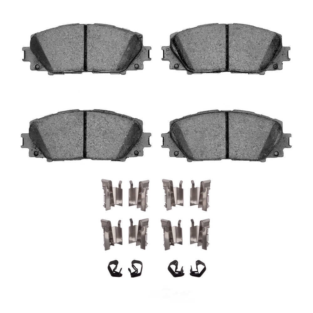 Dynamic Friction Company 1552-1184-01 DFC 5000 Advanced Brake Pads - Ceramic and Hardware Kit - OE