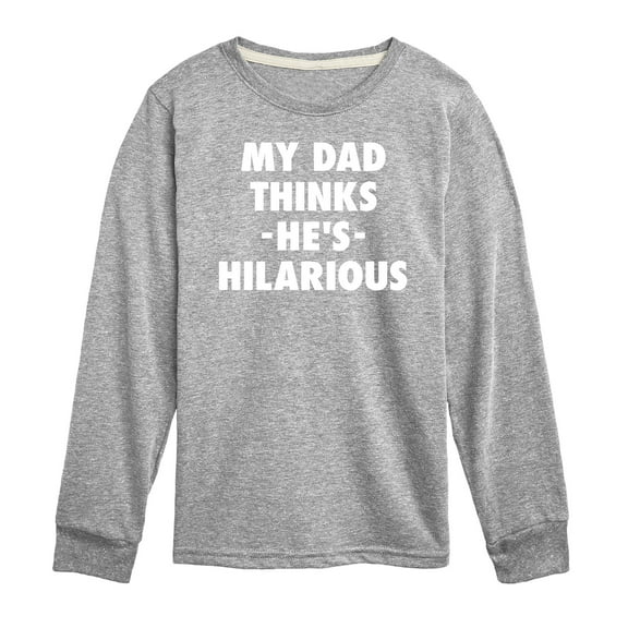 Instant Message - King Of Dad Jokes Hilarious - Toddler & Youth Long Sleeve Graphic T-Shirt