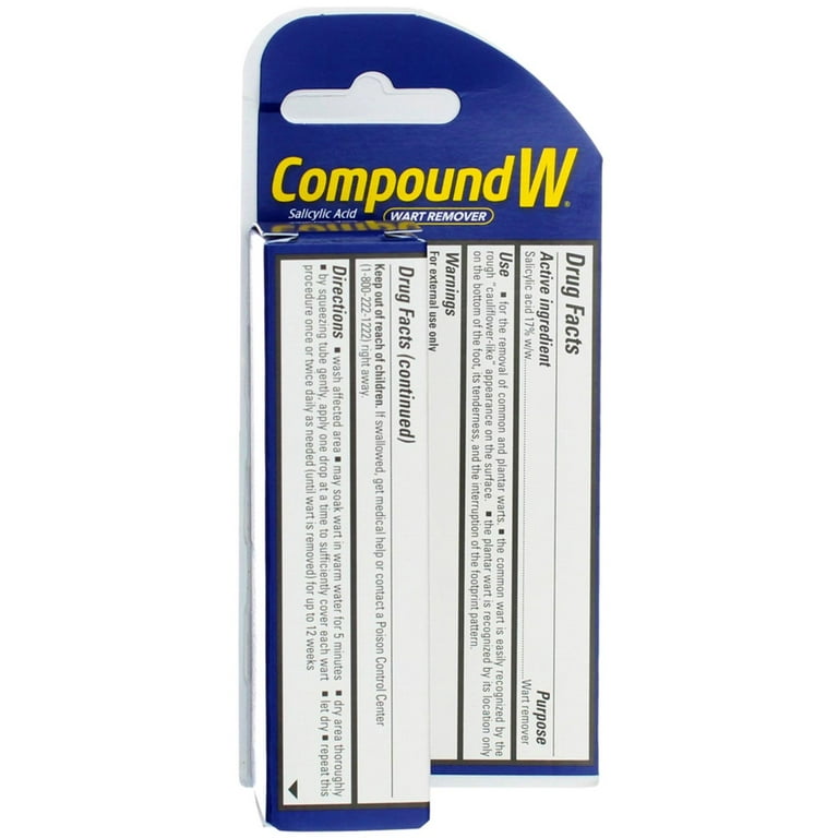 Compound W Wart Remover Gel, 17% Strength Salicylic Acid, 0.25 oz.,  #75137058507