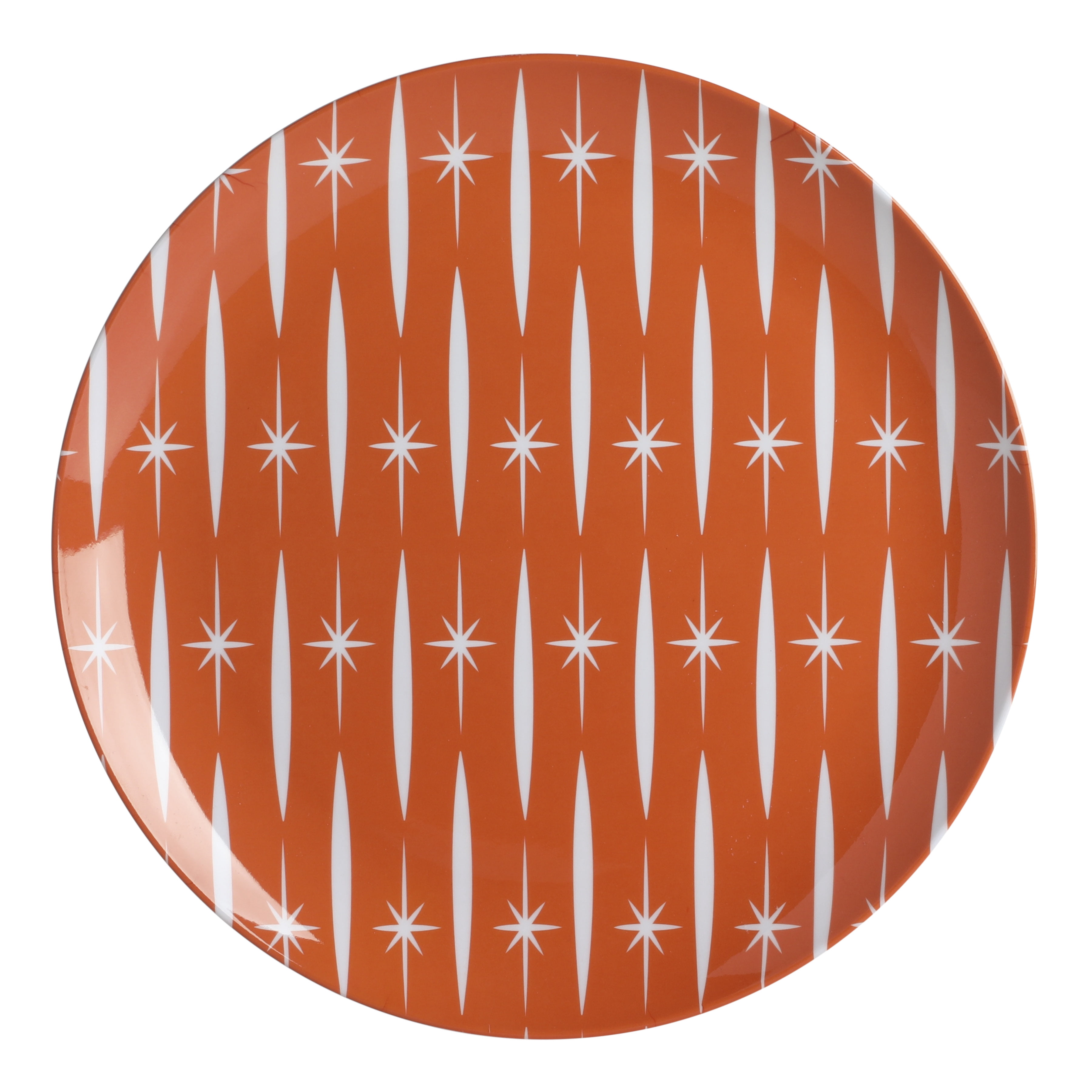 Wanda June Home Retro Renegade Orange 12-Piece Melamine Dinnerware Set by Miranda Lambert
