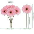thumbnail image 3 of Artificial Gerbera Daisies Flowers, Fake Spring Flowers for Vase, Summer Home Decor, Wedding Centerpieces, Diy Flower Arrangements, Table Decor, Artificial Chrysanthemum *1, 3 of 8