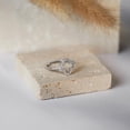 thumbnail image 2 of Cloud Jewel Classic 1.7 Ct Round Cut Moissanite Engagement Band - 14K White Gold Plated with Prong Setting - Exquisite Bridal Ring for Women - Perfect for Proposals, Anniversaries & Celebrating Love, 2 of 3