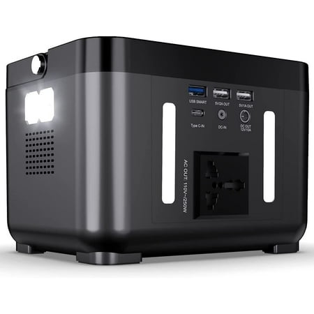 

JSTCL Portable Power Station110V/250W Backup Lithium Battery Pure Sine Wave AC Outlet Solar Generator Supply (Solar Panel Not Included) for Emergency Outdoor Travel Camping Fishing Hunting CPAP