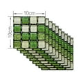 thumbnail image 3 of Wall Stickers - Home Wall Stickers - 10Pcs Self-Adhesive Bathroom Kitchen Decor Home Wall 3D Tile Sticker - 1 Bag X Tile Wall Sticker (10 Pieces), 3 of 7