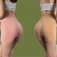 thumbnail image 2 of Pantalones de cintura plana con ángulo de abdomen y cadera para mujer, moldeadores de cintura y cadera, talla de cadera de 200 kg, pantalones de seguridad dos en uno sin dobladillo, 2 of 4