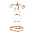 thumbnail image 3 of Estante para copas perfecl soporte para botellero 6 vasos y 1 botella rosa, 3 of 8
