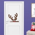 thumbnail image 3 of Matsuzay Pegatinas instantáneas para puertas navideñas con espíritu navideño para iluminar la entrada, lindas pegatinas navideñas para Kits de decoración para fiestas Papá Noel, 3 of 6