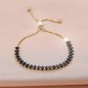 thumbnail image 1 of Pulsera de piedra de circón azul para mujer, joyería de boda ajustable de Color dorado bonito para mujer, 1 of 5