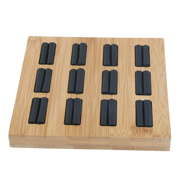 Organizador de Caja de Soporte de Bandeja de Exhibición de Joyería de de de material cuero Sintético Y Cuero negro