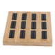 thumbnail image 1 of Organizador de Caja de Soporte de Bandeja de Exhibición de Joyería de de de material cuero Sintético Y Cuero negro, 1 of 7