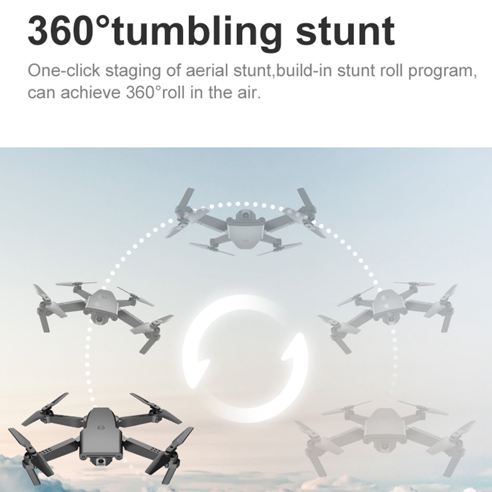 ESULOMP Drone with Dual 720P HD FPV Camera Remote Control Toys Gifts for Boys Girls with Altitude Hold Headless Mode Start Speed Adjustment