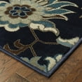 thumbnail image 4 of Linden 7811B Navy and Blue Floral Area Rug 1'10"X3', 4 of 4