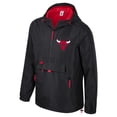 thumbnail image 2 of Unisex Stadium Essentials Black Chicago Bulls Compete Quarter-Zip Hoodie Jacket, 2 of 3