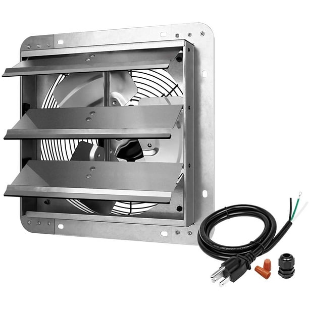 Ipower Hifanxexhaust12 12 Inch Shutter Exhaust Fan Aluminum High Speed 1620rpm 940 Cfm 1 Pack Silver Walmart Com Walmart Com