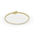 thumbnail image 3 of Unique Moments 3.00 Ct Cushion Shape Lab-Grown Diamond Tennis Bracelet Jewelry In 14K Yellow Gold, 3 of 5