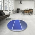 thumbnail image 3 of Ahgly Company Indoor Rectangle Patterned Sky Blue Dress Blue Area Rugs, 6' x 9', 3 of 6