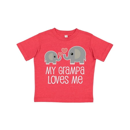 

Inktastic My Grampa Loves Me Grandchild Gift Gift Toddler Boy or Toddler Girl T-Shirt