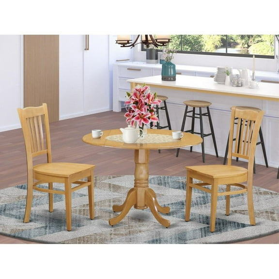 East West Furniture 3  Pc  Dining  room  set  -  Dinette  Table  and  2  dinette  Chairs