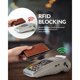thumbnail image 1 of Leather wallet rfid blocking automatic pop-up credit card holder, 1 of 5