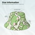 thumbnail image 4 of Vsdgher Cute Frog Print Bucket Hat for Men&Women Bucket Hat Reversible Summer Double-Side-Wear Travel Gardening, Beach, Camping, Hiking, Fishing Cap, 4 of 5