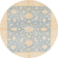 thumbnail image 1 of Ahgly Company Indoor Round Abstract Wheat Beige Oriental Area Rugs, 8' Round, 1 of 6