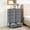Grey, variant on 10 Drawer Dresser, 31.5×11.81×46.46 Inch Metal Frame, Tall Fabric Drawer Chest, Gray Industrial Dresser for Living Room & Bedroom