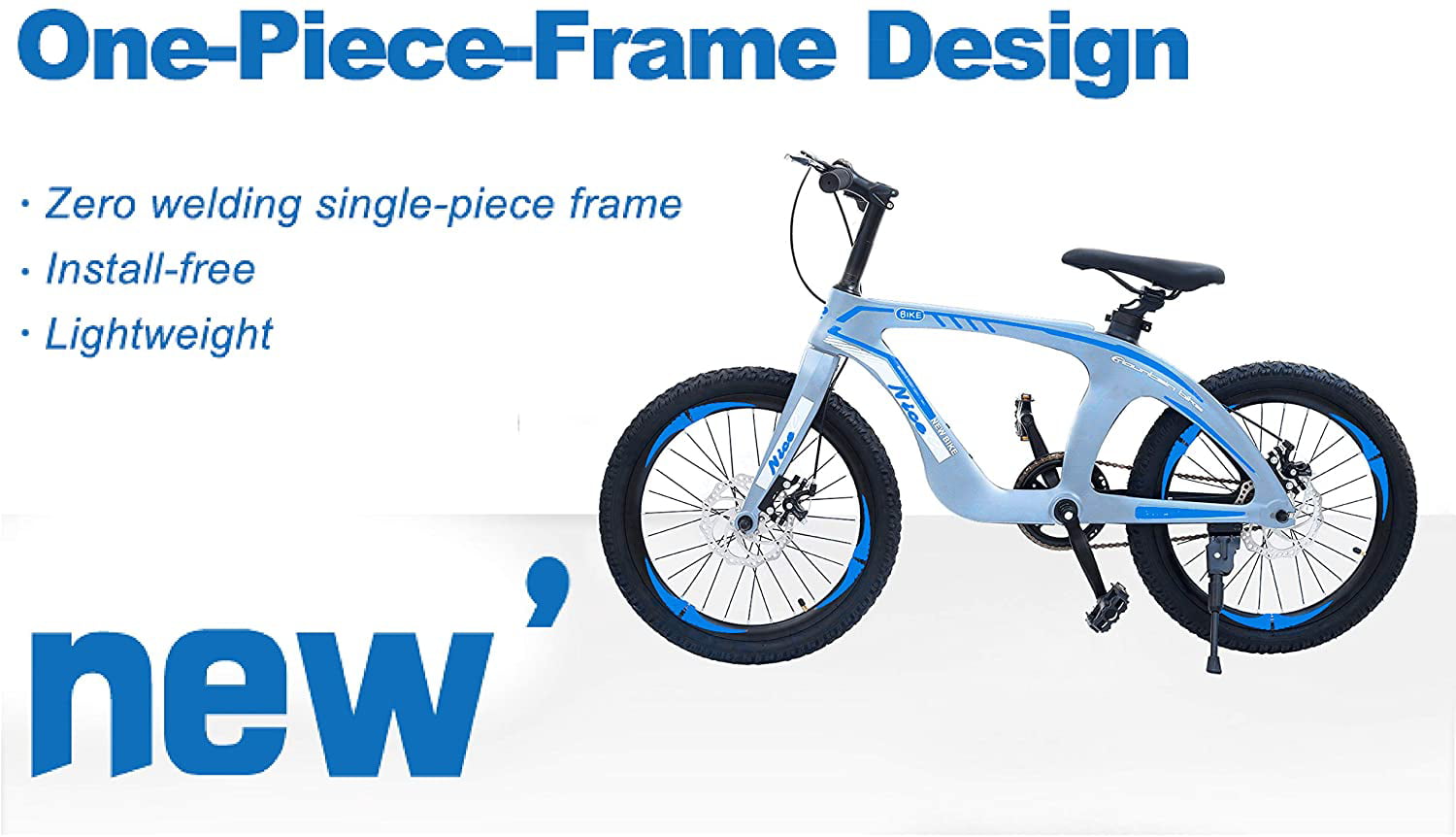 NiceC 20" BMX Bike Cycle Bicycle with Dual Disc Brakes NEW Mountain Bike 
