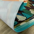 thumbnail image 4 of Ambesonne Mountain Place Mats Set of 4, Boho View Fantasy Woods, Standard Size, Blue Salmon Seafoam, 4 of 5
