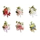 thumbnail image 2 of Guardurnaity Flor artificial de larga duración para bodas - Brazalete de ramillete de boda de bajo mantenimiento blanco Type3 NO3, 2 of 6