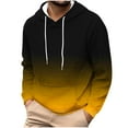thumbnail image 5 of Tauxra Hooded Sweatshirt Men, Long Sleeve Flannel Shirt with Pocket and Drawstring, Men's Printed Hooded Sweatshirt, 5 of 5
