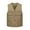 Khaki, variant on UTTOASFAY Men'S Outdoor Vest Leisure Jacket Lightweight Vest with Zip Many Pockets Army Green 16(XXXXL)