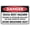 Warning Sign 2, variant on Danger Strong Magnetic Field Sign, 8"x12" Warning Tin Sign, Wall Decor for Home Kitchen Farm Garden Garage