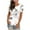 White, variant on Charella Summer Tops for Women Flower Graphic Tee Crew Neck Short Sleeve Shirts Loose Fit Tee Casual Comfy Clothes (L, Blue)