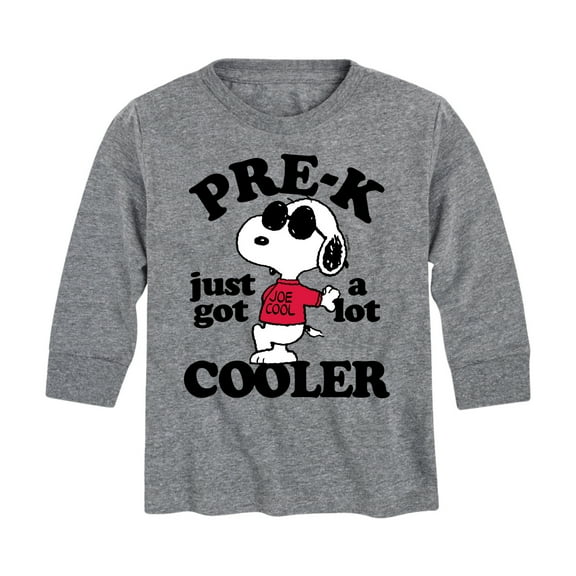 Peanuts - Pre K Just Got Cooler - Toddler And Youth Long Sleeve Graphic T-Shirt