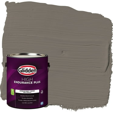 Glidden HEP Interior Paint   Primer Deconstruction / Gray, Eggshell, 1 Gallon