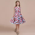 thumbnail image 2 of EnJoCho Girls Outfits Party Sleeveless Gown Dress Kid Dots Prints Floral Children Girl Princess Clothes Girls Dresses Little & Big Girl Summer Fashion Party Dresses 4-5 Years, 2 of 6