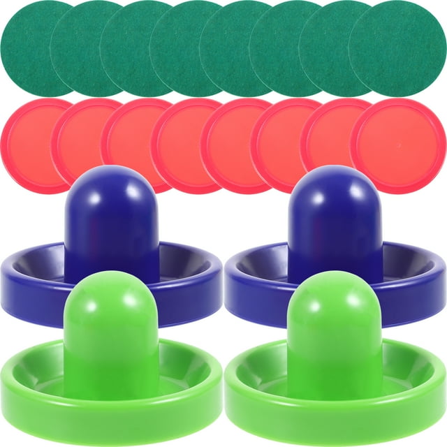 1 Ensemble Pousseur de Hockey sur Glace en Plastique pour Table Pousseur de Jeu de Hockey sur Glace Rondelles de Hockey sur Glace Remplacements de Hockey sur Glace