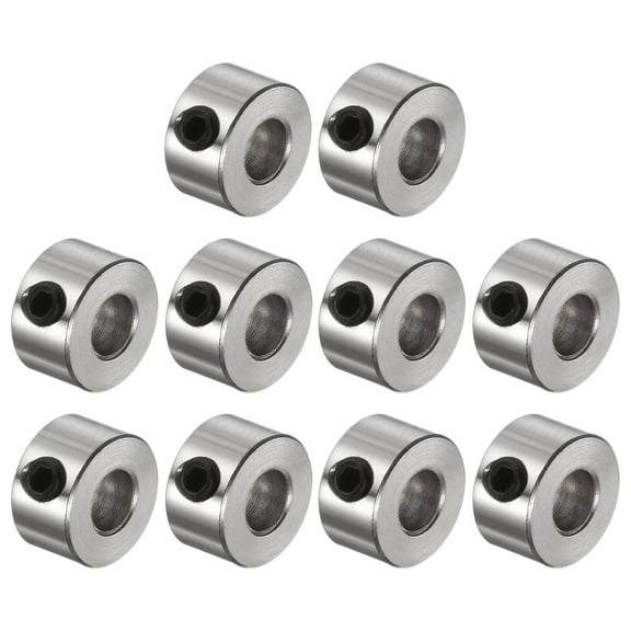 10 Packs Set Screw Collars 4.05mm Bore Shaft Collars, 9mm OD, 5mm Width, Gear Stopper Wheel Collar