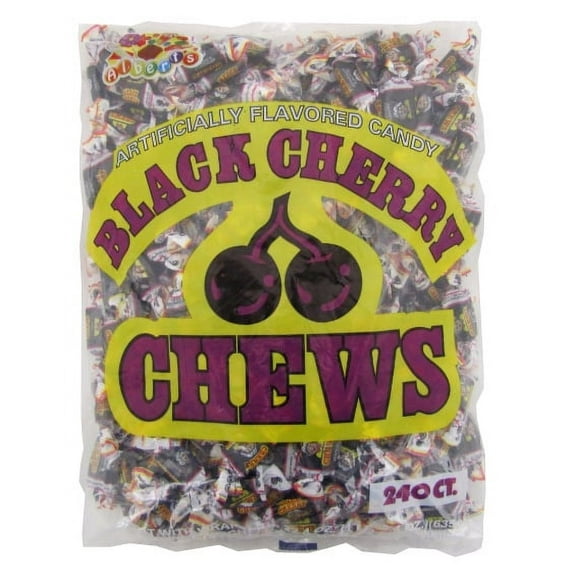 ALBERT'S CHEWS BLACK CHERRY 240 PIECE BAG