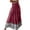 Red, variant on IROINNID Long Empire Waist Skirt For Women Fashion Comfortable Daily High Waist Retro Print Skirt