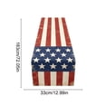 thumbnail image 3 of 4th of July Patriotic Table Runners, 72x13 Inch Stars Stripes Red White and Blue Table Runner for Memorial Day Independence Day Table Decor, 3 of 6
