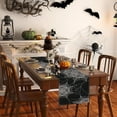 thumbnail image 3 of Halloween Spider Web Table Runner Fall Grey Burlap Table Runners Rustic Kitchen Dinning Decor for Holiday Home Party Indoor Outdoor 13x90 Inch, 3 of 6