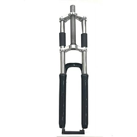Black 26 inch Tripe Tree Bicycle Front Fork and 1 1/8 inch Black Headset Combo-Gas Motorized Bicycle