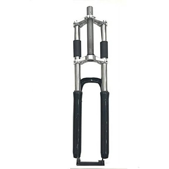 Black 26 inch Tripe Tree Bicycle Front Fork and 1 1/8 inch Black Headset Combo-Gas Motorized Bicycle