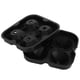 thumbnail image 1 of Molde de hielo de 4 rejillas, bandeja reutilizable con forma de diamante para hacer cubitos de hielo, suministros de cocina para el hogar (negro), 1 of 14
