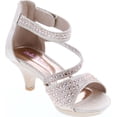 thumbnail image 7 of Bella Marie Girls Zoey-2k Fashion Dress Heel Sandals, 7 of 7