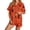 Z1-Orange, variant on MuXiKeJi Clothes Halloween Pajamas Women Pumpkin Skeleton Witch Ghost Printed Cute Costumes Short Sleeve Matching Shorts Sleepwear Set,Womens Silk Halloween Sleep pjs
