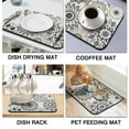 thumbnail image 4 of Coffee Bar Mat with Nordic Style Design - Super Absorbent Drying Pad with Non-Slip Back, Leak-Proof, Fast Dry - Coffee Mat for Countertop, Sink, Bar Decor, Minimalist, Artistic, Natural, 4 of 6